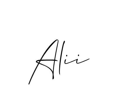 Also we have Alii name is the best signature style. Create professional handwritten signature collection using Allison_Script autograph style. Alii signature style 2 images and pictures png
