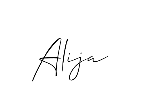 Also we have Alija name is the best signature style. Create professional handwritten signature collection using Allison_Script autograph style. Alija signature style 2 images and pictures png