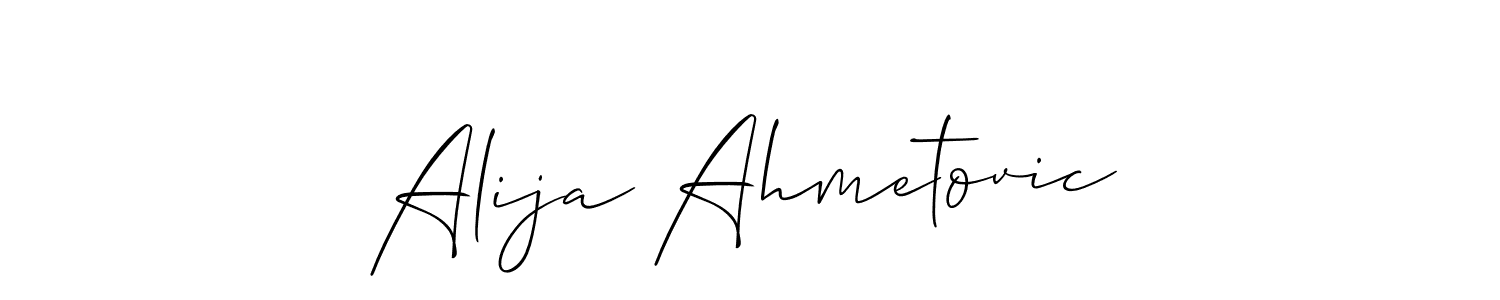 if you are searching for the best signature style for your name Alija Ahmetovic. so please give up your signature search. here we have designed multiple signature styles  using Allison_Script. Alija Ahmetovic signature style 2 images and pictures png