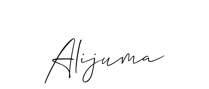 The best way (Allison_Script) to make a short signature is to pick only two or three words in your name. The name Alijuma include a total of six letters. For converting this name. Alijuma signature style 2 images and pictures png