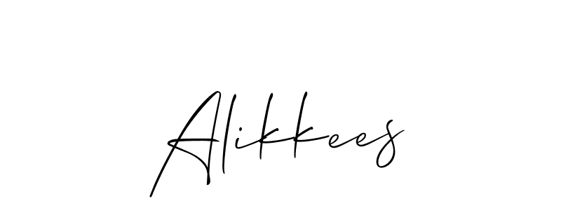 You can use this online signature creator to create a handwritten signature for the name Alikkees. This is the best online autograph maker. Alikkees signature style 2 images and pictures png