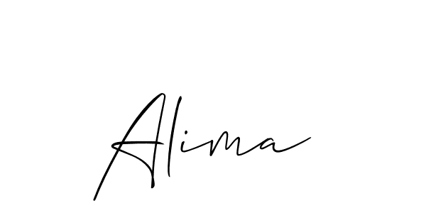 Also we have Alima  name is the best signature style. Create professional handwritten signature collection using Allison_Script autograph style. Alima  signature style 2 images and pictures png
