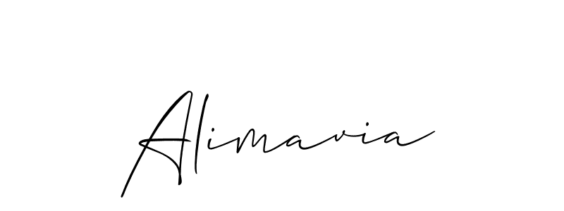 Similarly Allison_Script is the best handwritten signature design. Signature creator online .You can use it as an online autograph creator for name Alimavia. Alimavia signature style 2 images and pictures png