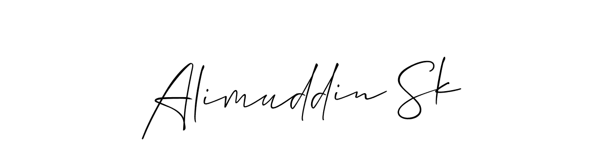 Also we have Alimuddin Sk name is the best signature style. Create professional handwritten signature collection using Allison_Script autograph style. Alimuddin Sk signature style 2 images and pictures png