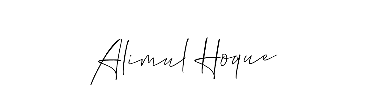 How to make Alimul Hoque name signature. Use Allison_Script style for creating short signs online. This is the latest handwritten sign. Alimul Hoque signature style 2 images and pictures png