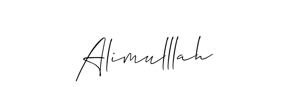 How to make Alimulllah name signature. Use Allison_Script style for creating short signs online. This is the latest handwritten sign. Alimulllah signature style 2 images and pictures png