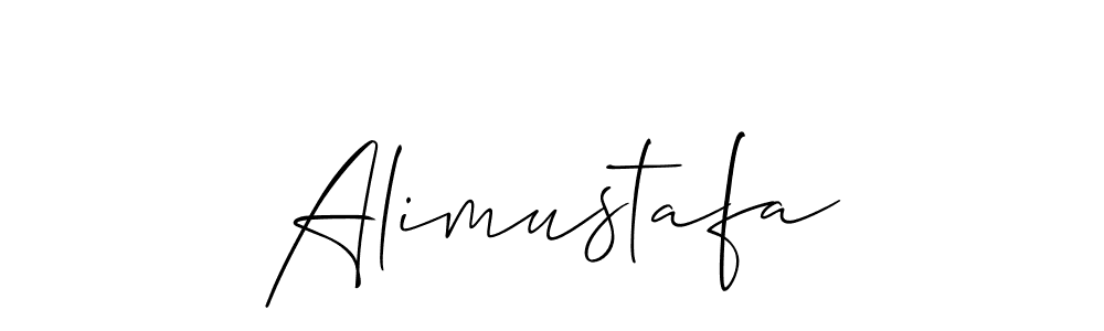 Design your own signature with our free online signature maker. With this signature software, you can create a handwritten (Allison_Script) signature for name Alimustafa. Alimustafa signature style 2 images and pictures png