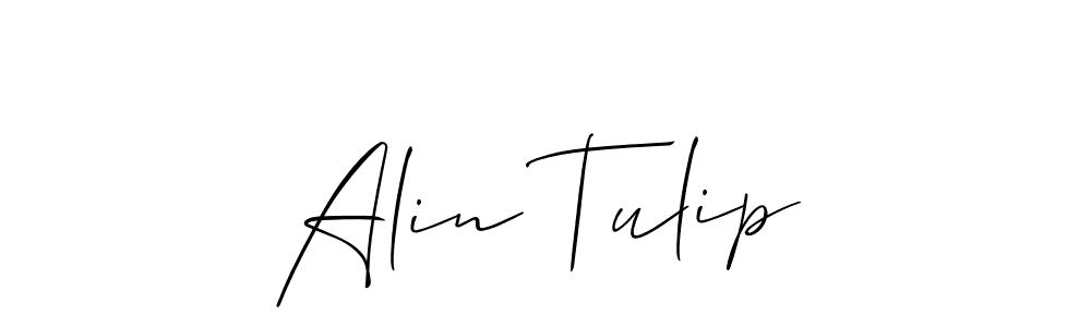 Also we have Alin Tulip name is the best signature style. Create professional handwritten signature collection using Allison_Script autograph style. Alin Tulip signature style 2 images and pictures png