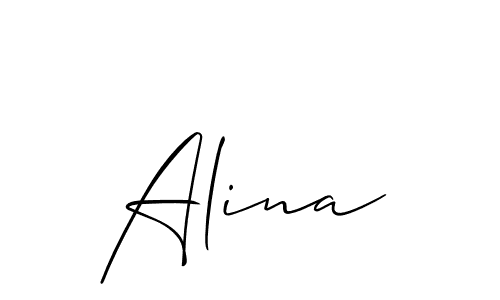 It looks lik you need a new signature style for name Alina. Design unique handwritten (Allison_Script) signature with our free signature maker in just a few clicks. Alina signature style 2 images and pictures png