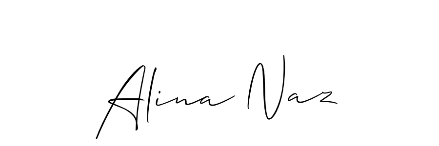 Best and Professional Signature Style for Alina Naz. Allison_Script Best Signature Style Collection. Alina Naz signature style 2 images and pictures png