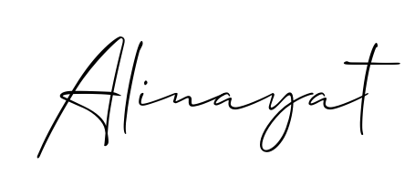 An effortless, minimalist signature concept for Alinayat using Allison_Script design. Clean lines that look great on any document. Alinayat signature style 2 images and pictures png