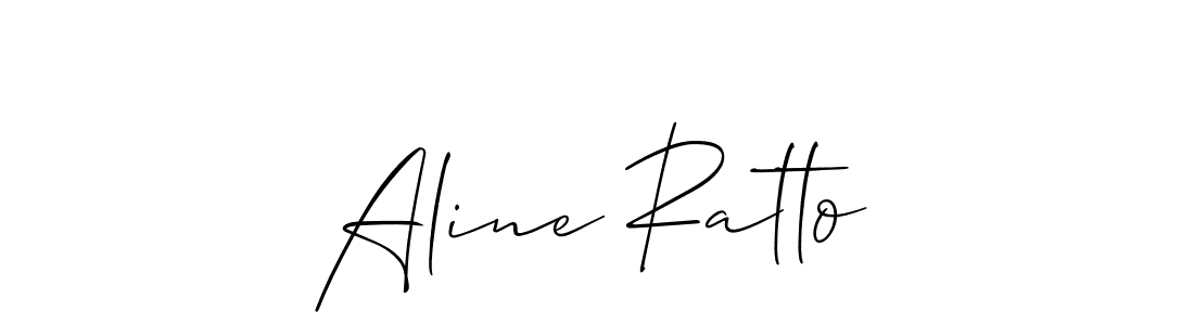 Design your own signature with our free online signature maker. With this signature software, you can create a handwritten (Allison_Script) signature for name Aline Ratto. Aline Ratto signature style 2 images and pictures png