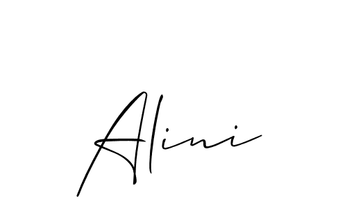 Similarly Allison_Script is the best handwritten signature design. Signature creator online .You can use it as an online autograph creator for name Alini. Alini signature style 2 images and pictures png