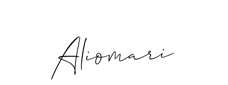 Similarly Allison_Script is the best handwritten signature design. Signature creator online .You can use it as an online autograph creator for name Aliomari. Aliomari signature style 2 images and pictures png