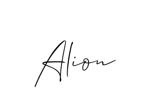 Similarly Allison_Script is the best handwritten signature design. Signature creator online .You can use it as an online autograph creator for name Alion. Alion signature style 2 images and pictures png