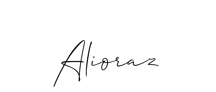 You can use this online signature creator to create a handwritten signature for the name Alioraz. This is the best online autograph maker. Alioraz signature style 2 images and pictures png