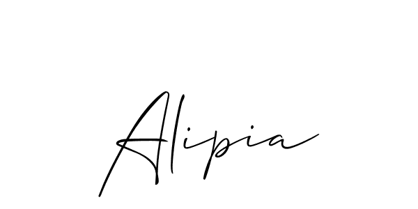 How to make Alipia name signature. Use Allison_Script style for creating short signs online. This is the latest handwritten sign. Alipia signature style 2 images and pictures png