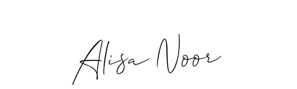 Also You can easily find your signature by using the search form. We will create Alisa Noor name handwritten signature images for you free of cost using Allison_Script sign style. Alisa Noor signature style 2 images and pictures png