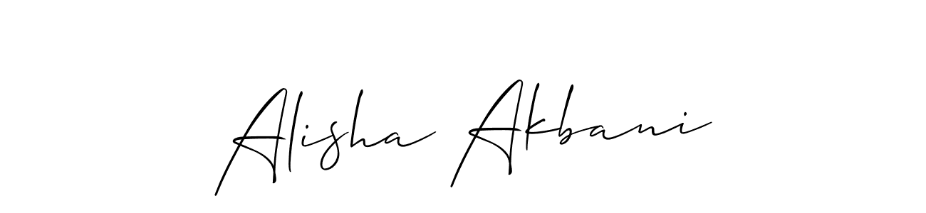 It looks lik you need a new signature style for name Alisha Akbani. Design unique handwritten (Allison_Script) signature with our free signature maker in just a few clicks. Alisha Akbani signature style 2 images and pictures png