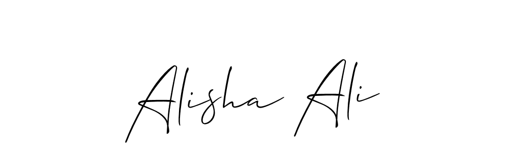 It looks lik you need a new signature style for name Alisha Ali. Design unique handwritten (Allison_Script) signature with our free signature maker in just a few clicks. Alisha Ali signature style 2 images and pictures png