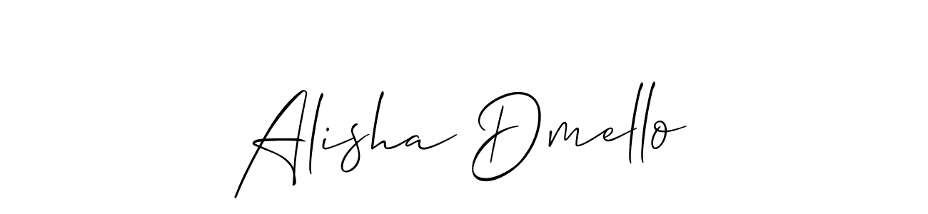 Best and Professional Signature Style for Alisha Dmello. Allison_Script Best Signature Style Collection. Alisha Dmello signature style 2 images and pictures png