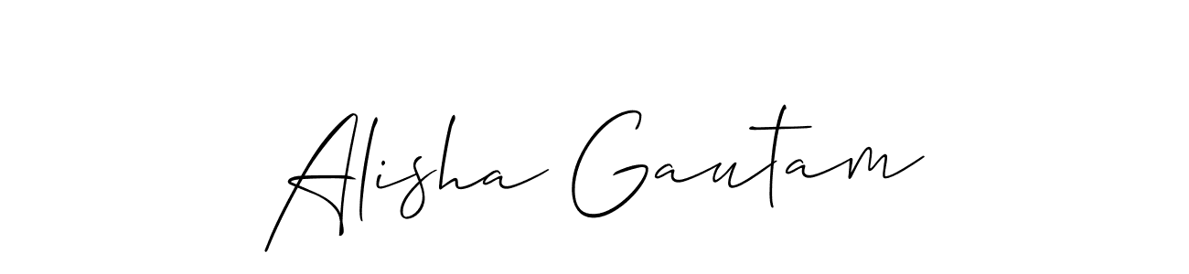 Best and Professional Signature Style for Alisha Gautam. Allison_Script Best Signature Style Collection. Alisha Gautam signature style 2 images and pictures png