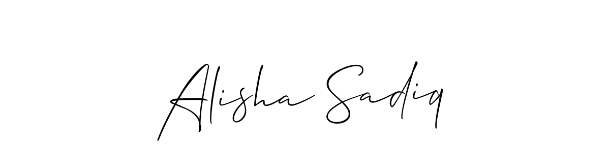 Alisha Sadiq stylish signature style. Best Handwritten Sign (Allison_Script) for my name. Handwritten Signature Collection Ideas for my name Alisha Sadiq. Alisha Sadiq signature style 2 images and pictures png