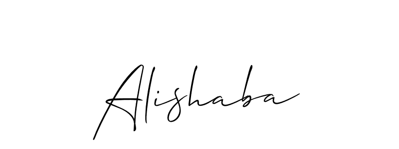 Create a beautiful signature design for name Alishaba. With this signature (Allison_Script) fonts, you can make a handwritten signature for free. Alishaba signature style 2 images and pictures png