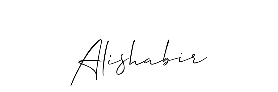 Make a beautiful signature design for name Alishabir. Use this online signature maker to create a handwritten signature for free. Alishabir signature style 2 images and pictures png