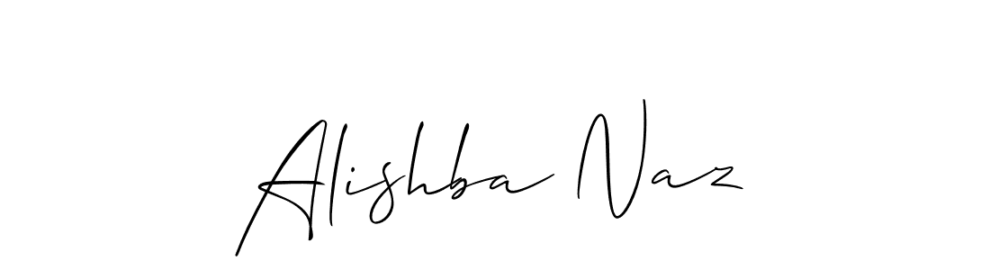 Design your own signature with our free online signature maker. With this signature software, you can create a handwritten (Allison_Script) signature for name Alishba Naz. Alishba Naz signature style 2 images and pictures png