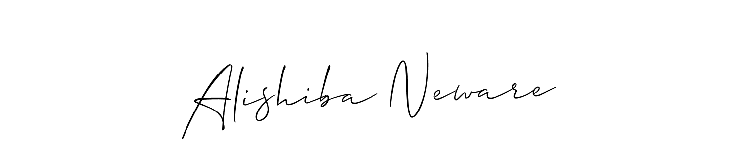 Make a beautiful signature design for name Alishiba Neware. With this signature (Allison_Script) style, you can create a handwritten signature for free. Alishiba Neware signature style 2 images and pictures png