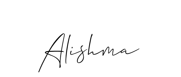 Create a beautiful signature design for name Alishma. With this signature (Allison_Script) fonts, you can make a handwritten signature for free. Alishma signature style 2 images and pictures png