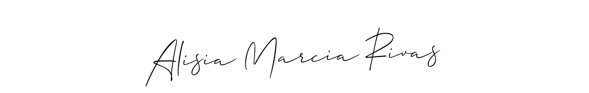 How to make Alisia Marcia Rivas signature? Allison_Script is a professional autograph style. Create handwritten signature for Alisia Marcia Rivas name. Alisia Marcia Rivas signature style 2 images and pictures png