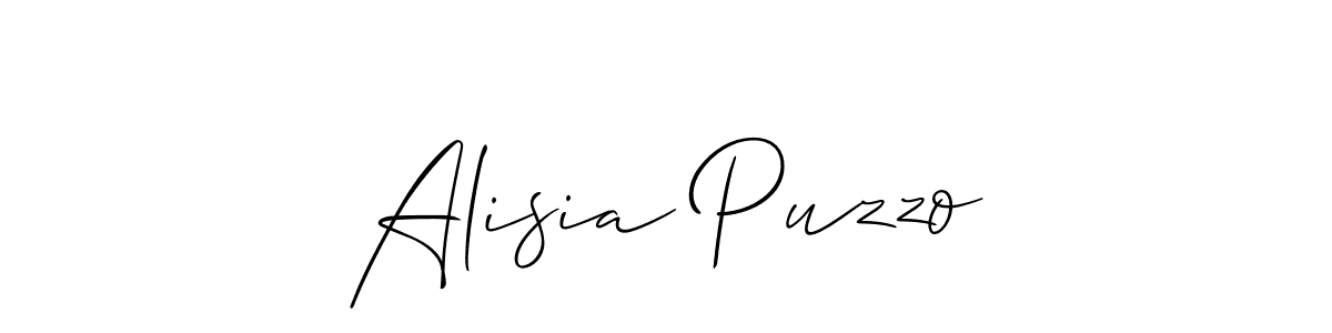 You should practise on your own different ways (Allison_Script) to write your name (Alisia Puzzo) in signature. don't let someone else do it for you. Alisia Puzzo signature style 2 images and pictures png