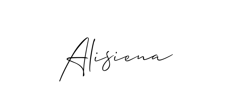 How to make Alisiena name signature. Use Allison_Script style for creating short signs online. This is the latest handwritten sign. Alisiena signature style 2 images and pictures png