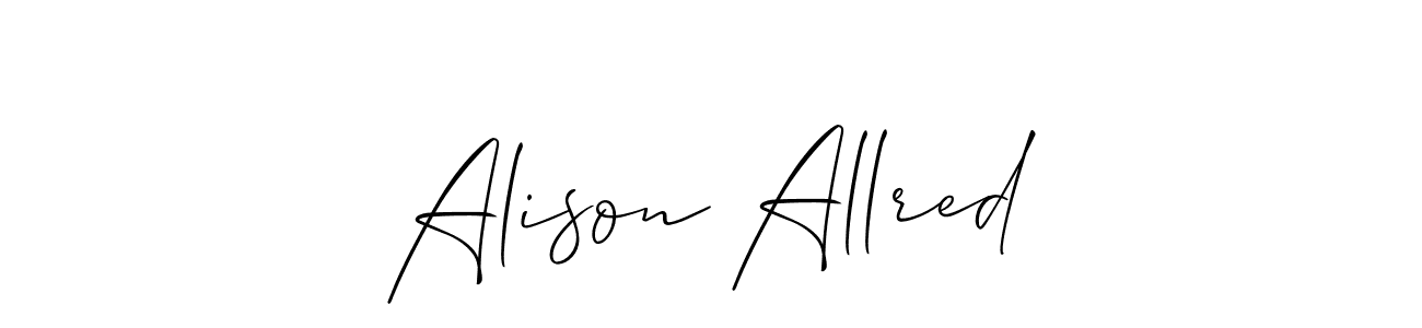 You can use this online signature creator to create a handwritten signature for the name Alison Allred. This is the best online autograph maker. Alison Allred signature style 2 images and pictures png