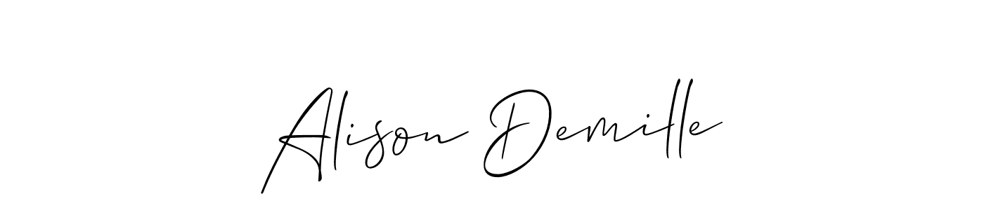 Best and Professional Signature Style for Alison Demille. Allison_Script Best Signature Style Collection. Alison Demille signature style 2 images and pictures png