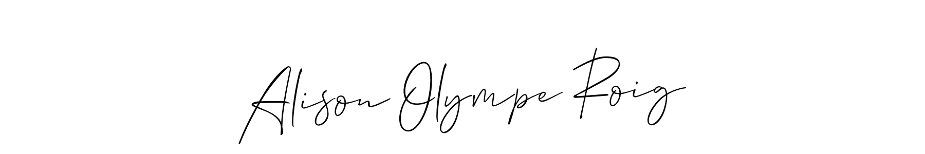 Once you've used our free online signature maker to create your best signature Allison_Script style, it's time to enjoy all of the benefits that Alison Olympe Roig name signing documents. Alison Olympe Roig signature style 2 images and pictures png