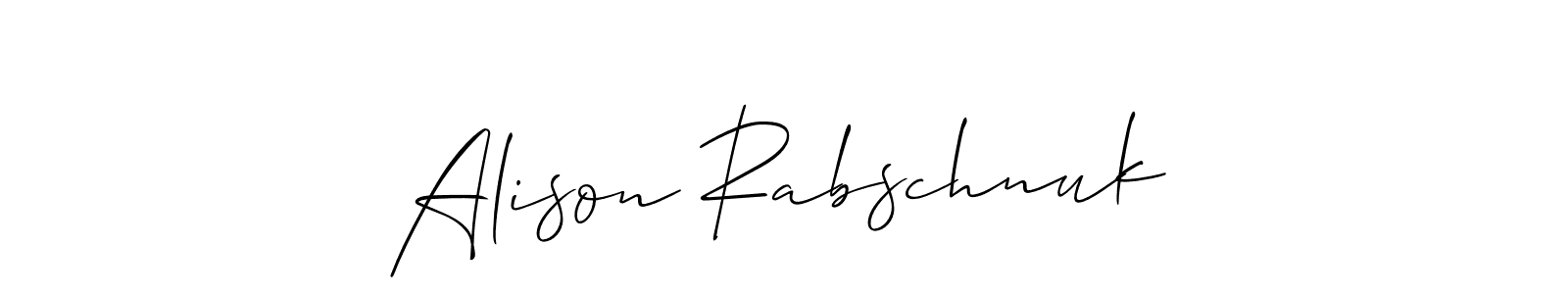 Make a short Alison Rabschnuk signature style. Manage your documents anywhere anytime using Allison_Script. Create and add eSignatures, submit forms, share and send files easily. Alison Rabschnuk signature style 2 images and pictures png