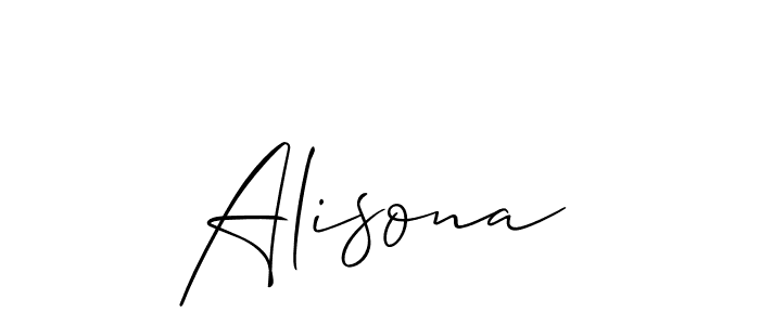 Alisona stylish signature style. Best Handwritten Sign (Allison_Script) for my name. Handwritten Signature Collection Ideas for my name Alisona. Alisona signature style 2 images and pictures png