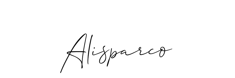 You should practise on your own different ways (Allison_Script) to write your name (Alisparco) in signature. don't let someone else do it for you. Alisparco signature style 2 images and pictures png