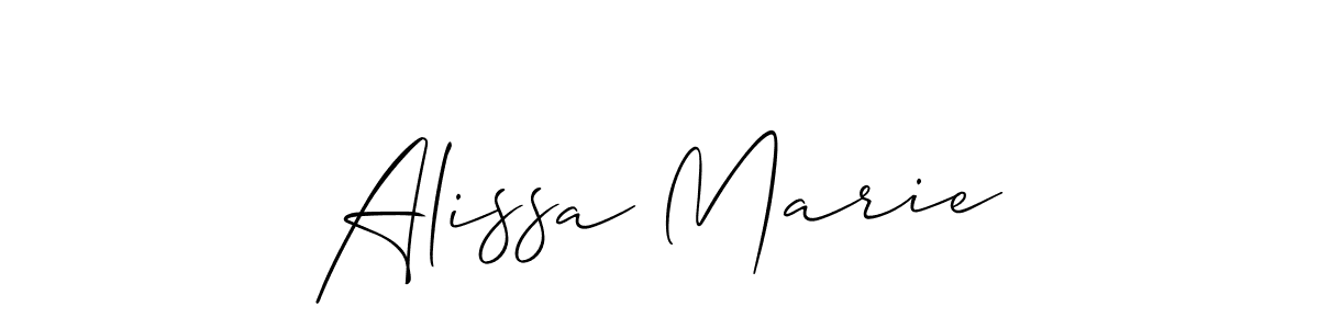 Also we have Alissa Marie name is the best signature style. Create professional handwritten signature collection using Allison_Script autograph style. Alissa Marie signature style 2 images and pictures png