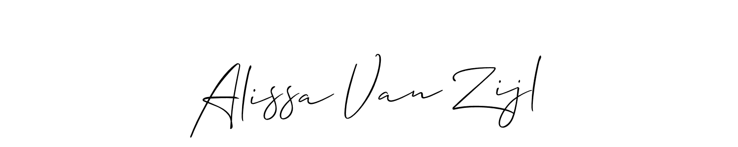 It looks lik you need a new signature style for name Alissa Van Zijl. Design unique handwritten (Allison_Script) signature with our free signature maker in just a few clicks. Alissa Van Zijl signature style 2 images and pictures png