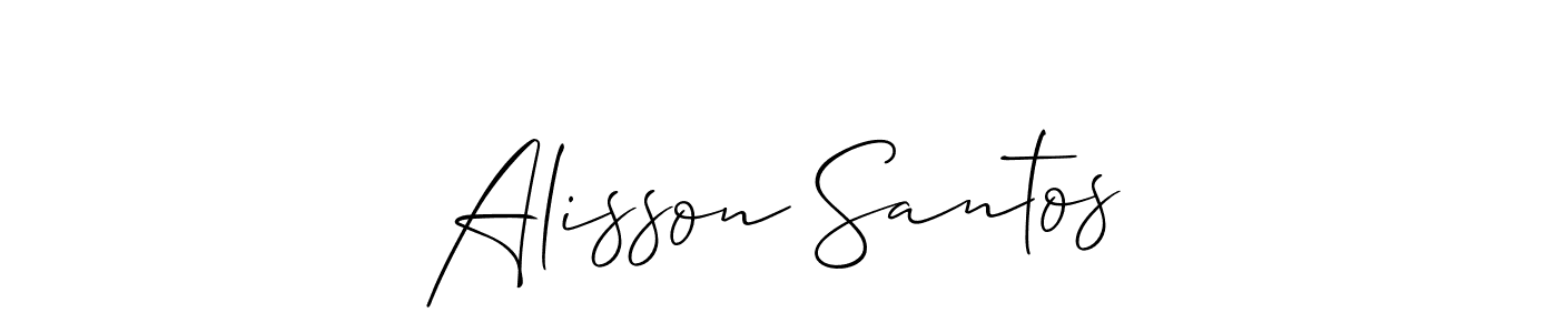 Here are the top 10 professional signature styles for the name Alisson Santos. These are the best autograph styles you can use for your name. Alisson Santos signature style 2 images and pictures png