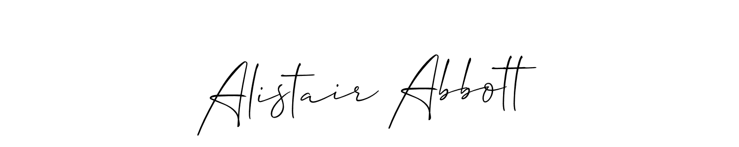 Allison_Script is a professional signature style that is perfect for those who want to add a touch of class to their signature. It is also a great choice for those who want to make their signature more unique. Get Alistair Abbott name to fancy signature for free. Alistair Abbott signature style 2 images and pictures png