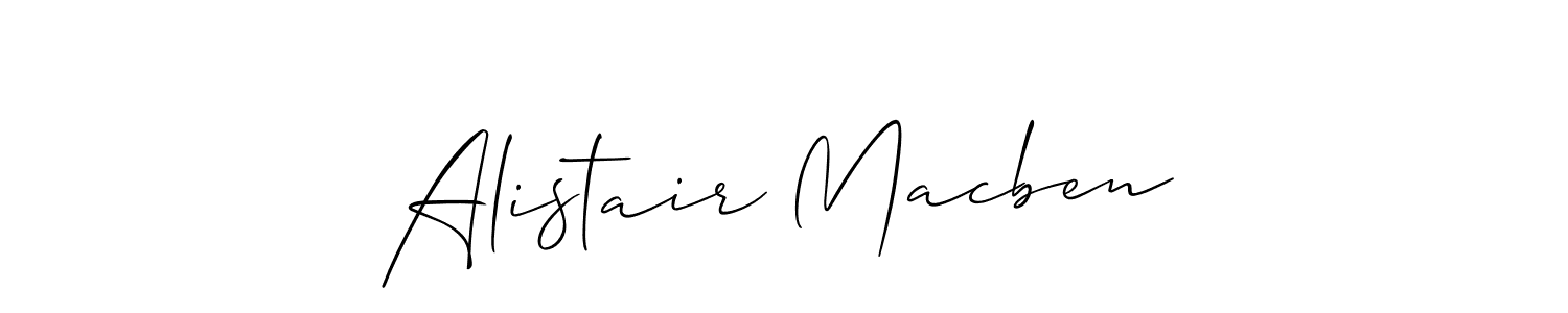 How to make Alistair Macben name signature. Use Allison_Script style for creating short signs online. This is the latest handwritten sign. Alistair Macben signature style 2 images and pictures png