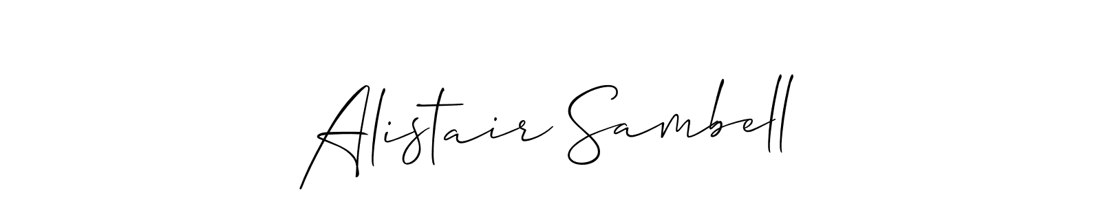 How to make Alistair Sambell signature? Allison_Script is a professional autograph style. Create handwritten signature for Alistair Sambell name. Alistair Sambell signature style 2 images and pictures png