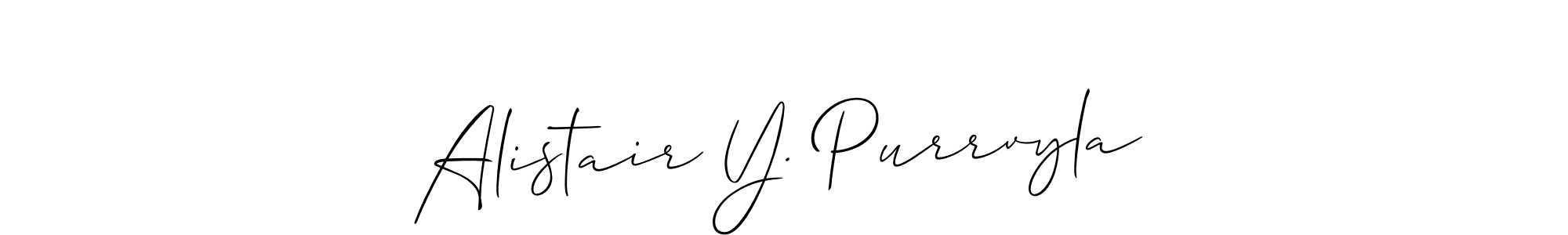 Check out images of Autograph of Alistair Y. Purrvyla name. Actor Alistair Y. Purrvyla Signature Style. Allison_Script is a professional sign style online. Alistair Y. Purrvyla signature style 2 images and pictures png