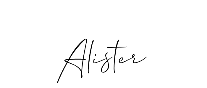 Make a beautiful signature design for name Alister. Use this online signature maker to create a handwritten signature for free. Alister signature style 2 images and pictures png