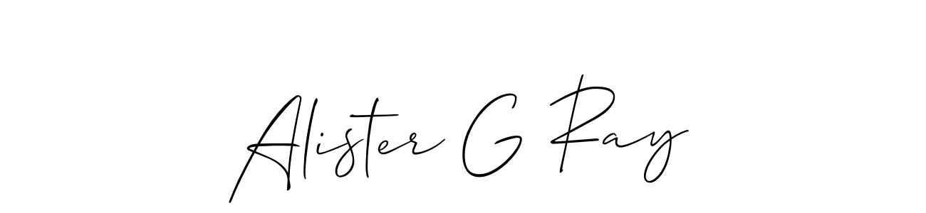 Create a beautiful signature design for name Alister G Ray. With this signature (Allison_Script) fonts, you can make a handwritten signature for free. Alister G Ray signature style 2 images and pictures png